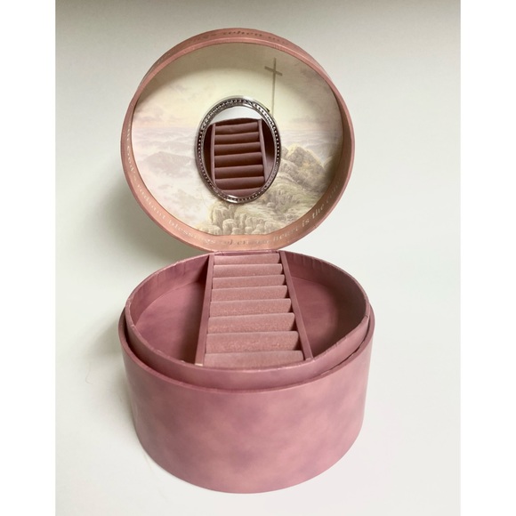 Thomas Kinkade musical jewelry box with mirror. Beautiful Mountaintop scene. - Picture 3 of 13
